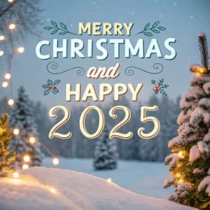 Merry Christmas and Happy 2025 Wishes