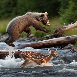 Little Grey Bear Saves Fawn | Heartwarming Rescue Story