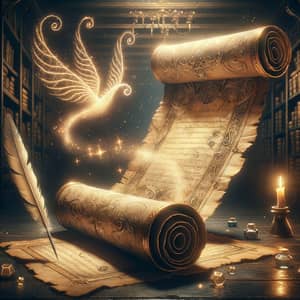 Enchanted Magic Scroll - Ancient Mysteries Unfurled