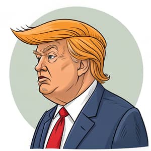 Donald Trump Caricature Art and Illustrations