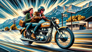 Retro American Motorcycle Ride in Layton Utah