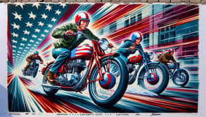 Retro-American Cafe-Style Motorcycles in Dynamic Action | Layton Utah