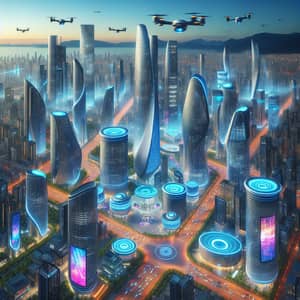 Futuristic Cityscape | Technological Innovation