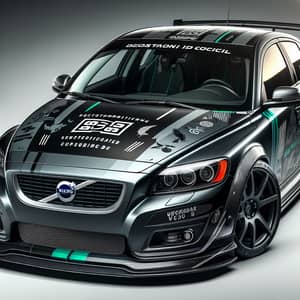 2010 Volvo C30 Customized Design - Unique Black, Grey, Green & Blue Scheme