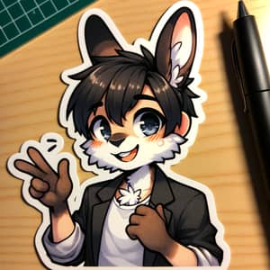 Bts jungkook furry cute sticker