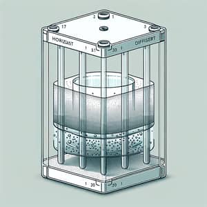 Horizontal Diffusion Cell Model | Scientific Apparatus Design