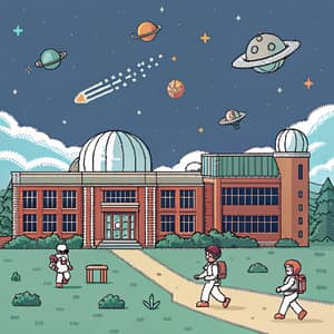 Space College Pixel Art for Gamers & Artists