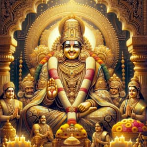 Tirupati Balaji Maharaj: South Indian Style Deity Art