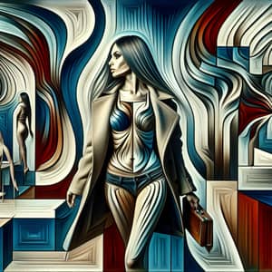 Captivating Female Figure in Surrealistic Style