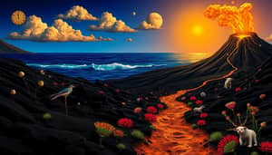 Surreal Lanzarote Landscape Inspired by Dali