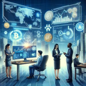 Cryptocurrency Adoption & Digital Solutions | Innovative City Scene