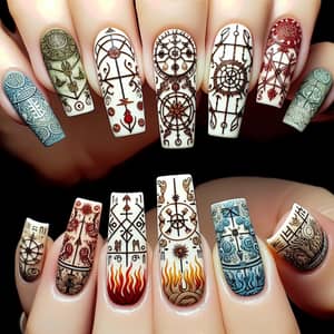 Fantasy Nail Art Inspired by Popular TV Series Themes