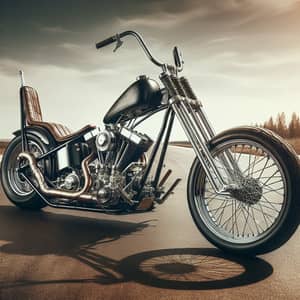 Old School Motorrad Chopper - Classic Vintage Bike