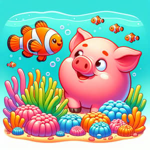 peppa pig and Clownfish