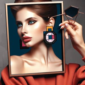 80s Postminimalism Inspired Earrings | Geometric Shape Design