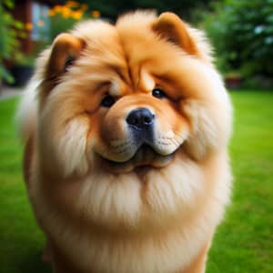 Adorable Chow Chow Dog with Fluffy Mane | Noble Demeanor