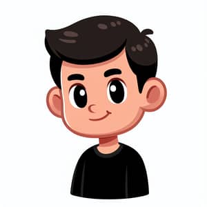 Hispanic Boy Cartoon Character Illustration