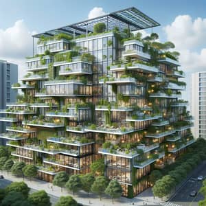 Sustainable Apartment Building with Penthouses