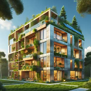 Sustainable 2-Floor Apartment Building for Eco-Living