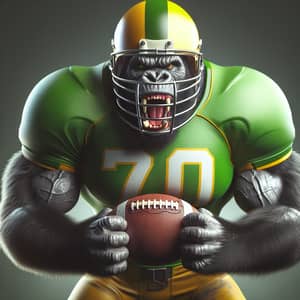 Athletic Gorilla as Football Lineman | Team Powerhouse Imagined