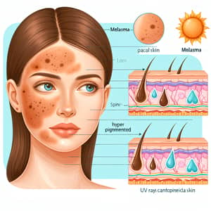 Detailed Educational Image of Melasma: Understanding Causes & Solutions