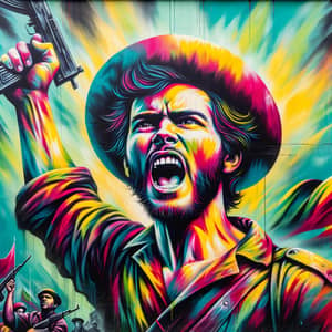 Latin American Revolutionary Street Art Mural