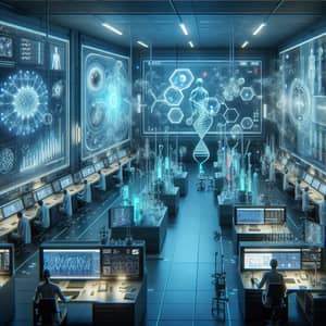 Futuristic Research Lab | Advanced Technology & Scientists