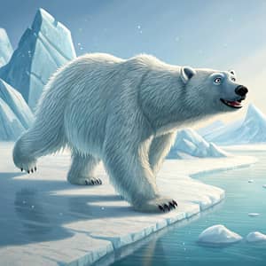 Cool Polar Bear Animation on Ice