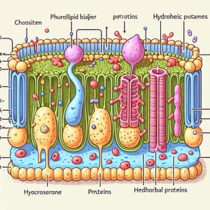 Plasma Membrane Structure: Detailed Illustration & Components