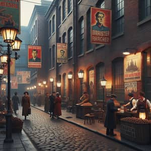 Vintage Propaganda Ambiance: Explore the Rue Atmosphere