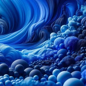 Vibrant Blue: Depth of Ocean, Tranquility of Sky, Freshness of Blueberries