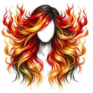 Fiery Fire-Inspired Hairstyle | Modern & Edgy Hair Look