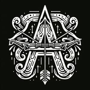 Unique Sagittarius Tattoo Design with Arrow & Bow