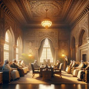 Majestic Ambassadorial Office with Yemeni and Saudi Motifs