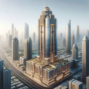 Arabian Designed Fancy and Elegant Skyscraper | Architectural Realism