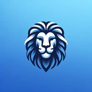 Sky Blue Lion Logo Design