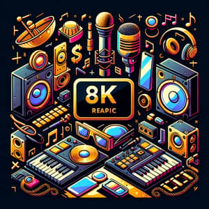 Realistic 8K Trap Music Animated Profile Picture