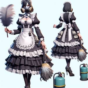 Toxic Gas Scientist Character in Maid Uniform | Unique Twist