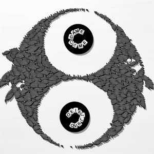 Yin Yang Fish Game Over Artwork