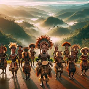Asaro Tribe Dance in Papua New Guinea