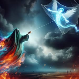 Supernatural Spirit Flying a Kite