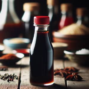 Authentic Kicap: Dark Brown Sweet Soy Sauce in Glass Bottle