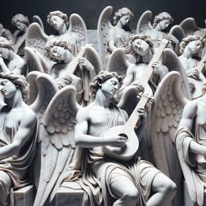 Marble Angels: Renaissance Sculptures Playing Instruments at 432 HZ