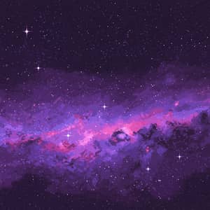 Stunning Space Background Pixel Art