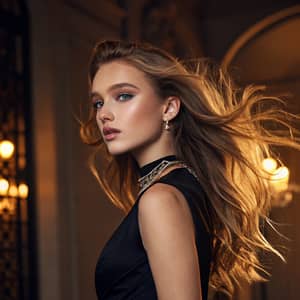 Elegant High Fashion Model Portrait Photography