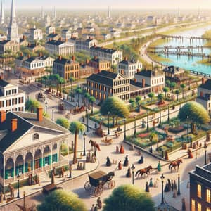 Explore a Beautiful Savannah-like City Colony