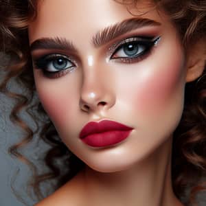 Intricately Styled Makeup for a Captivating Look