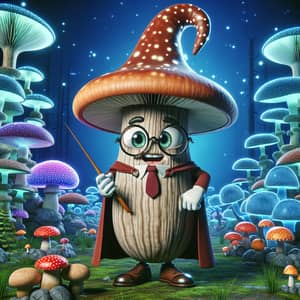 Magical Talking Mushroom in Fungi Fantasy World