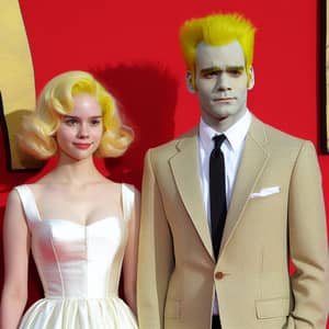 1950's Classic Couple on Red Carpet