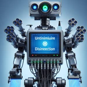 Disinfection Robot with UV Tubes | Futuristic Cleaning Innovation